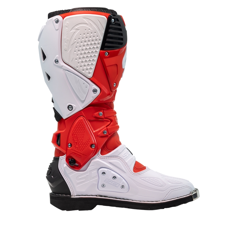 SiDi Crossfire 3 motorlaarzen rood en wit