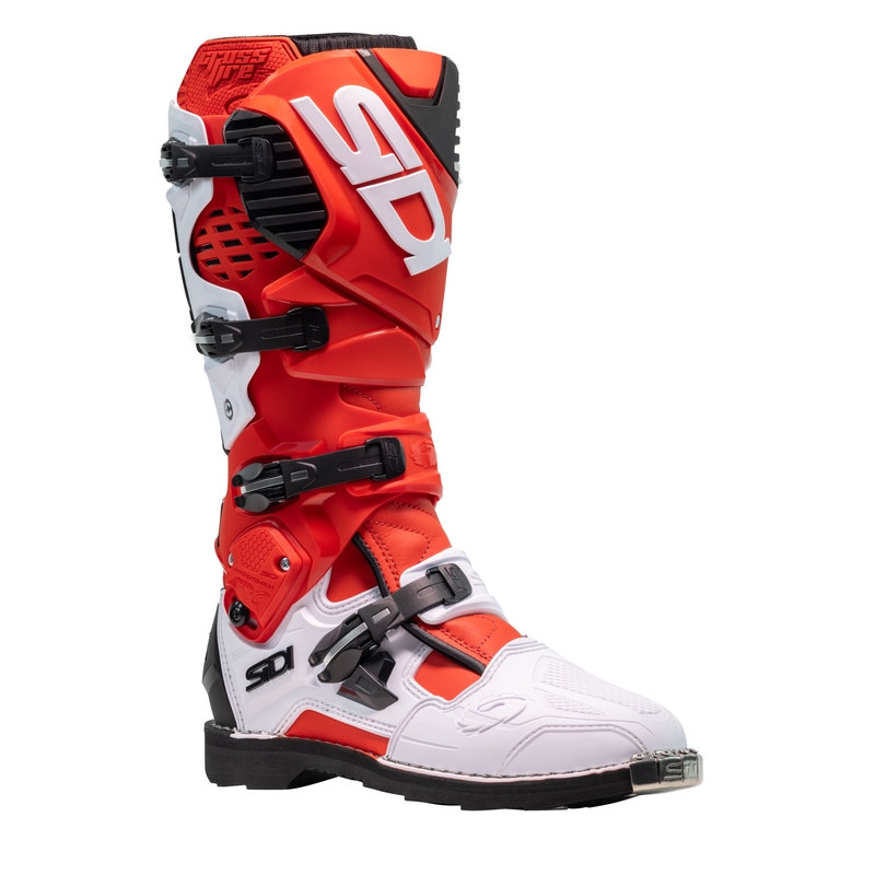 SiDi Crossfire 3 motorlaarzen rood en wit