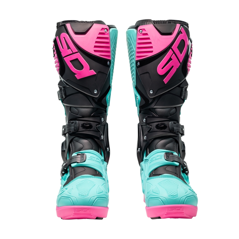 SiDi Crossfire 3 SRS Zwart-Mint-Roze Motorfietslaarzen
