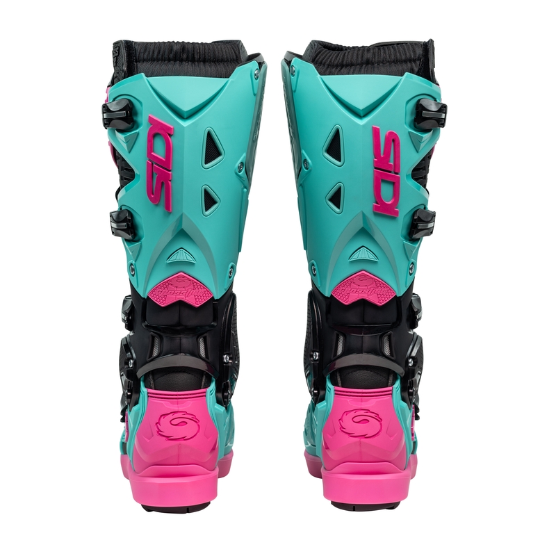 SiDi Crossfire 3 SRS Zwart-Mint-Roze Motorfietslaarzen