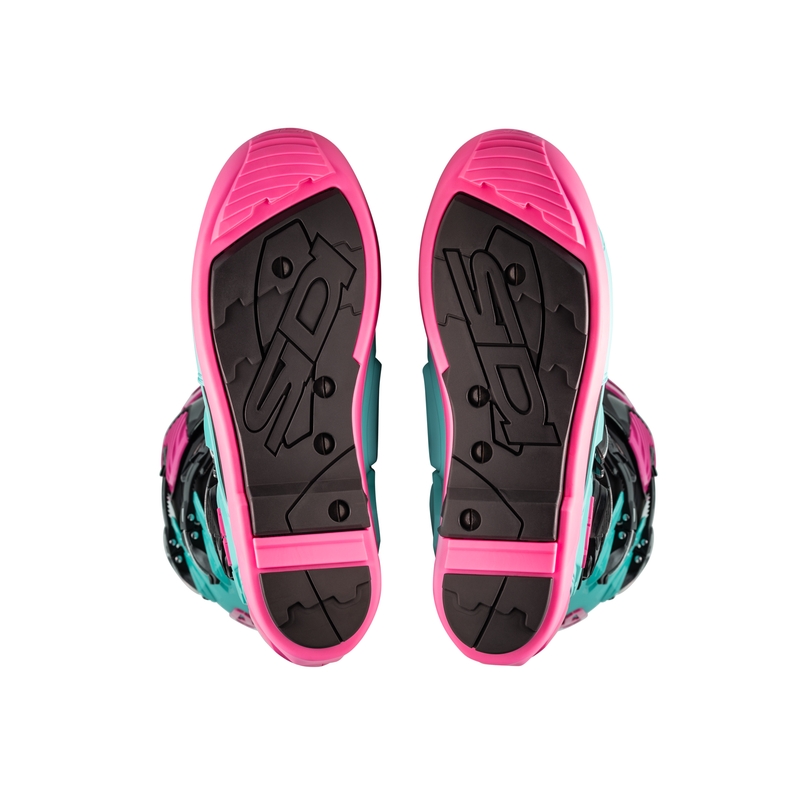 SiDi Crossfire 3 SRS Zwart-Mint-Roze Motorfietslaarzen
