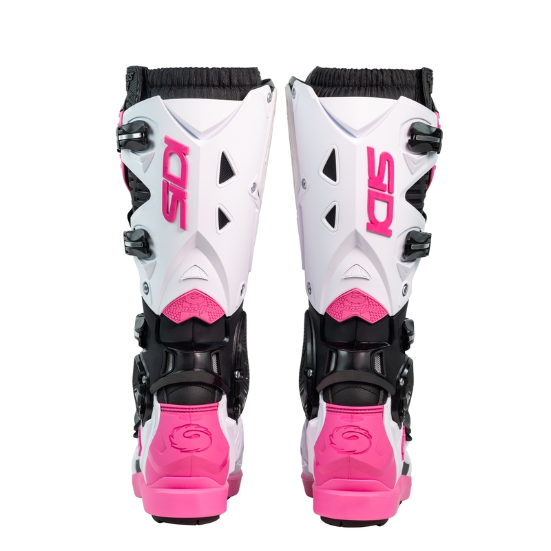 SiDi Crossfire 3 SRS zwart, wit en roze motorlaarzen