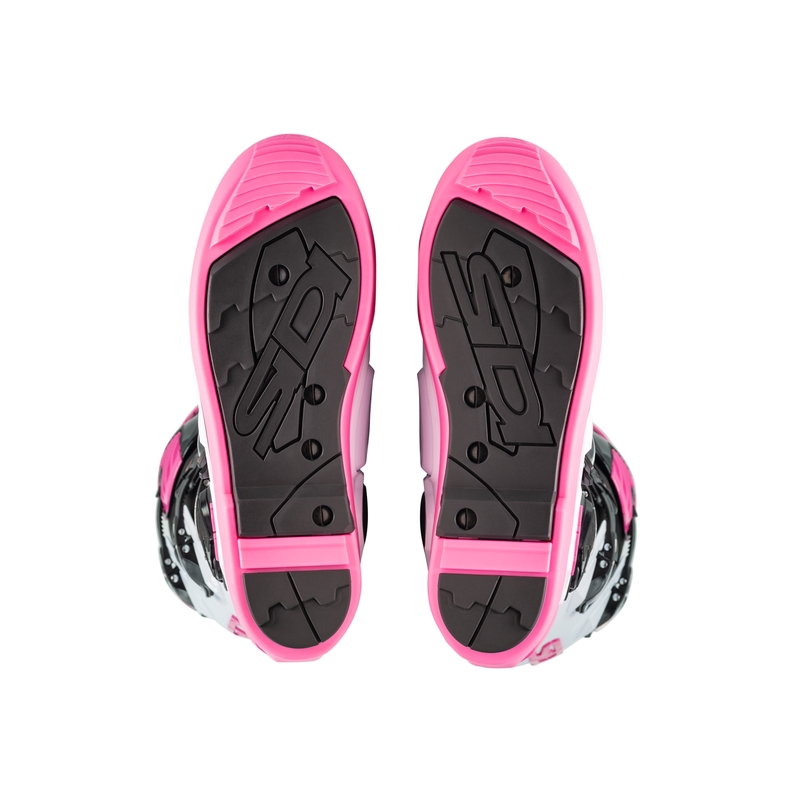 SiDi Crossfire 3 SRS zwart, wit en roze motorlaarzen