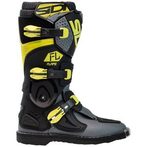 Kinder motorcrossschoenen SiDi Flame zwart-geel