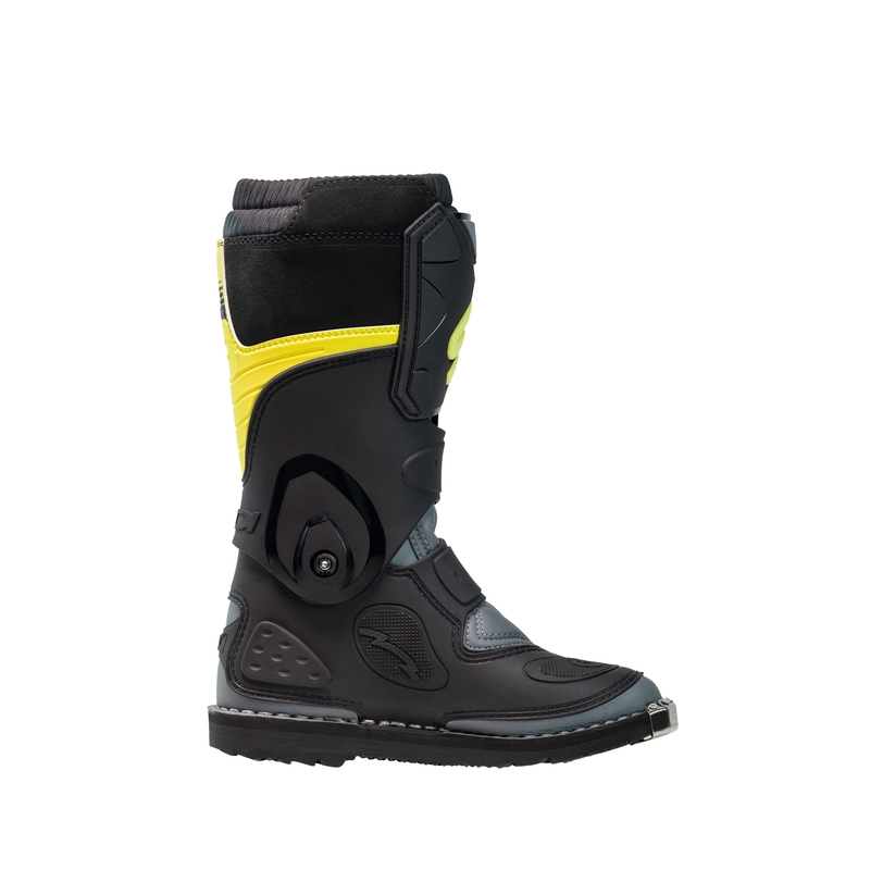 Kinder motorcrossschoenen SiDi Flame zwart-geel
