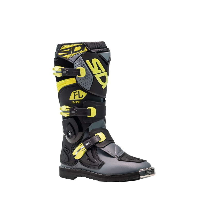 Kinder motorcrossschoenen SiDi Flame zwart-geel