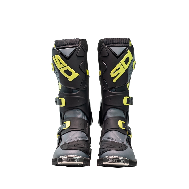 Kinder motorcrossschoenen SiDi Flame zwart-geel