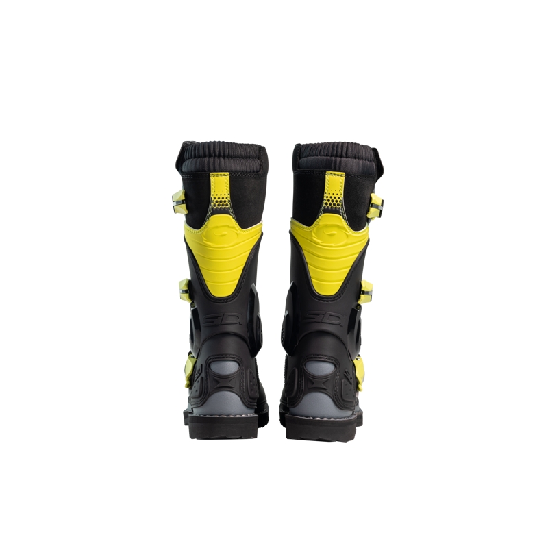 Kinder motorcrossschoenen SiDi Flame zwart-geel