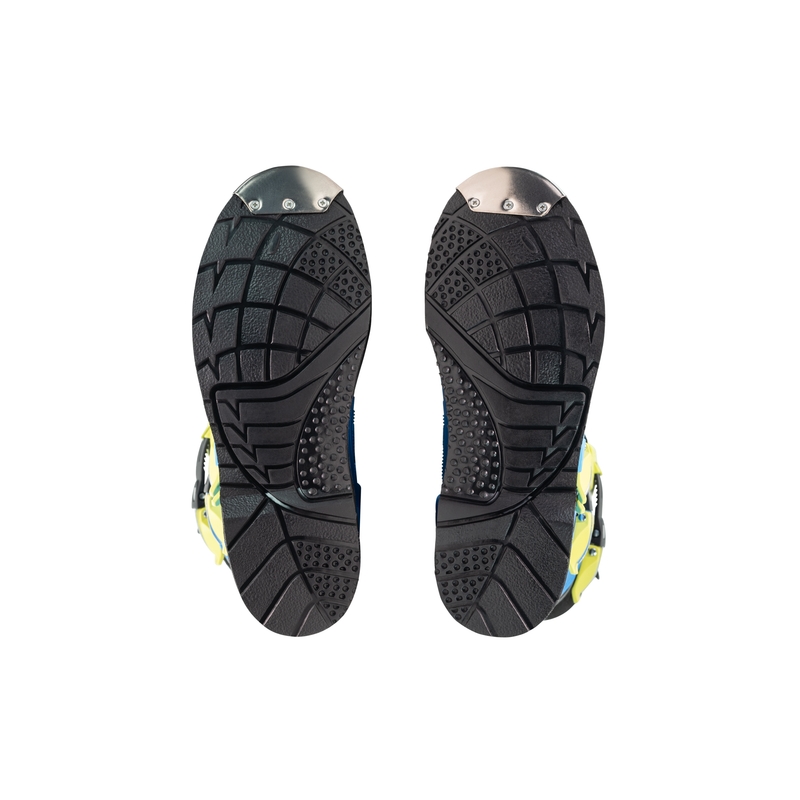 Kinder motorcrossschoenen SiDi Vlam blauw-geel-zwart