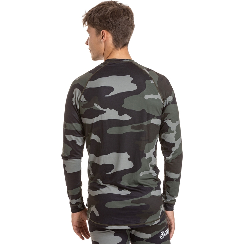 Heren thermoshirt Meatfly Avery camo