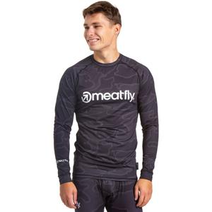 Heren thermoshirt Meatfly Avery zwart-grijs