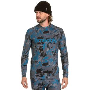 Heren thermoshirt Meatfly Avery blauw-grijs camo