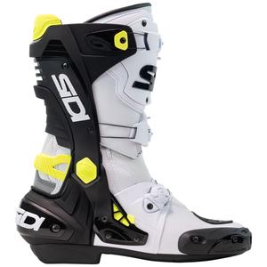 SiDi Rex wit-zwart-geel motorlaarzen