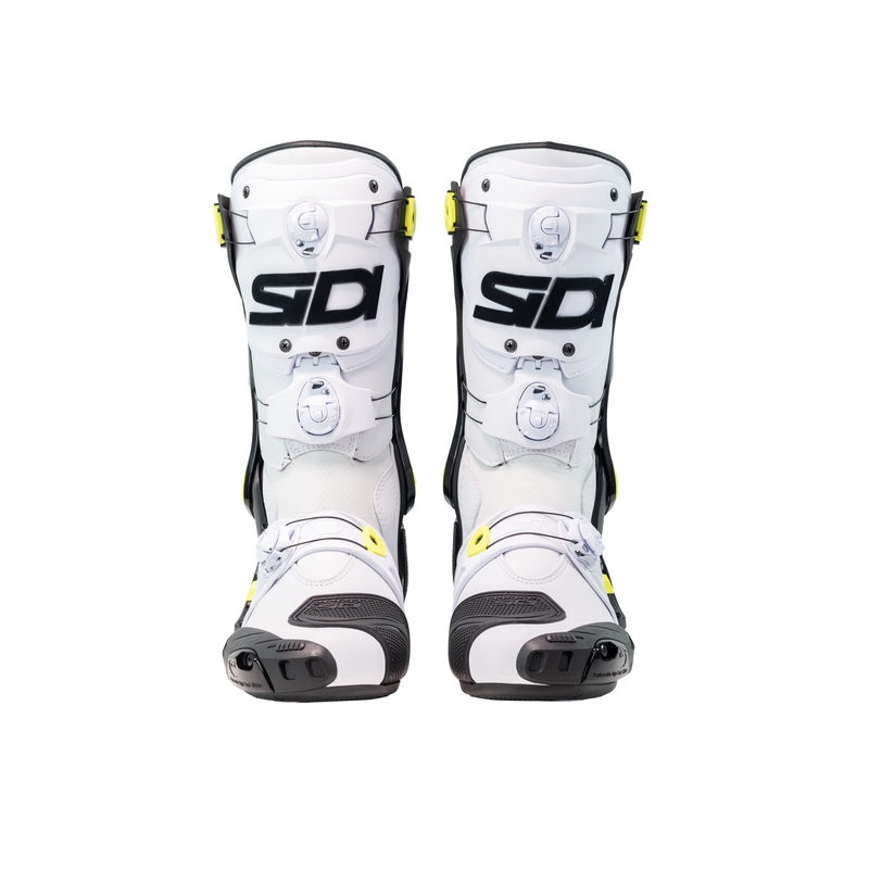 SiDi Rex wit-zwart-geel motorlaarzen