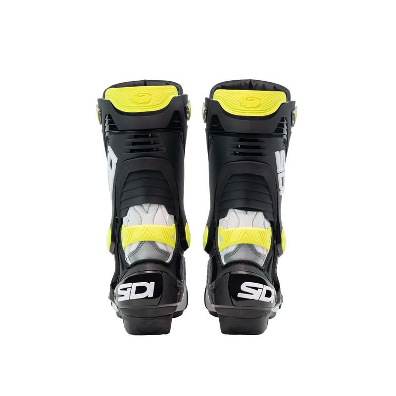 SiDi Rex wit-zwart-geel motorlaarzen