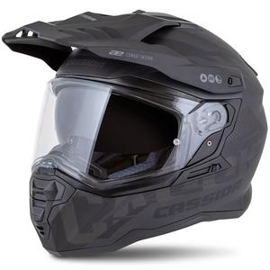 Endurohelm Cassida Road Runner TechniX mat zwart-zwart-grijs