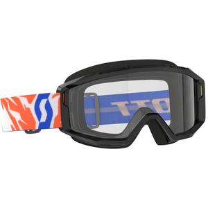 Kinder motorcrossbril SCOTT Primal Youth zwart met helder plexi