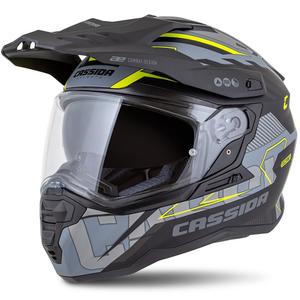 Endurohelm Cassida Road Runner TechniX mat grijs-zwart-fluogeel