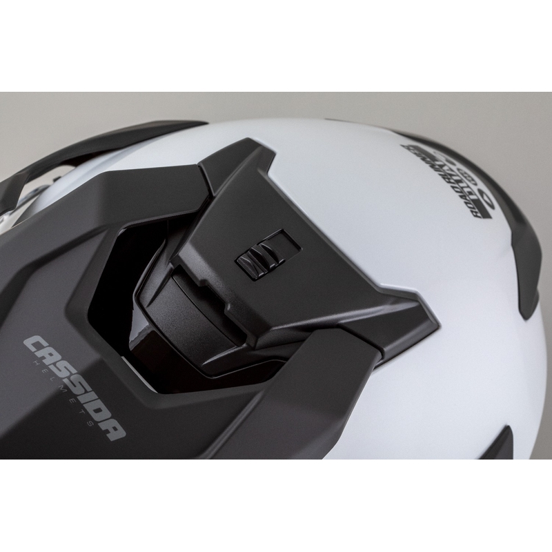 Endurohelm Cassida Road Runner Dual wit-zwart