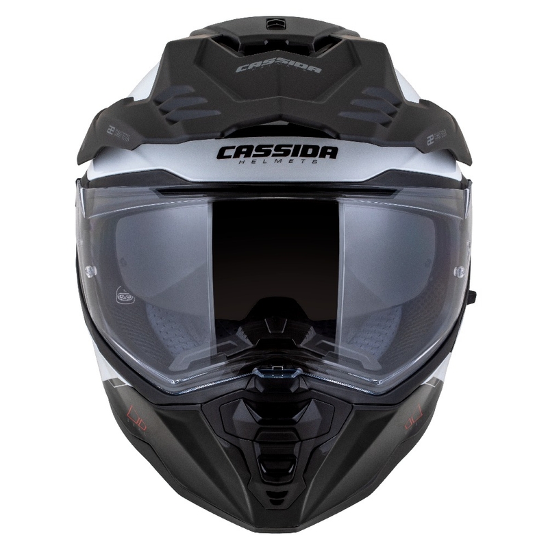 Endurohelm Cassida Road Runner Dual wit-zwart