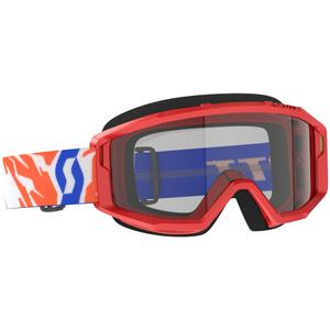 Kinder motorcrossbril SCOTT Primal Jeugd rood met helder plexi