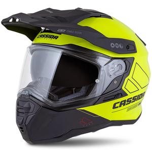 Endurohelm Cassida Road Runner Dual fluo geel-zwart