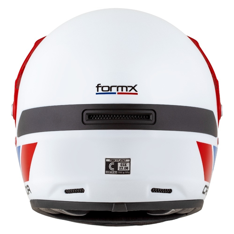 Endurohelm Cassida FormX FlatOut wit-blauw-rood
