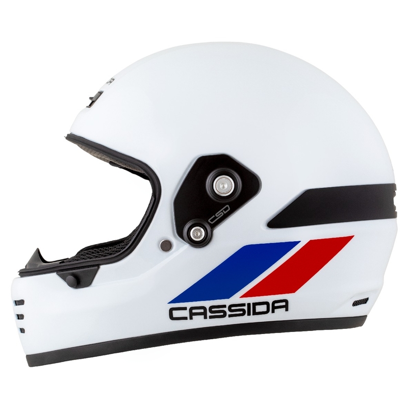Endurohelm Cassida FormX FlatOut wit-blauw-rood