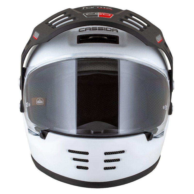 Endurohelm Cassida FormX FlatOut wit-zwart-rood