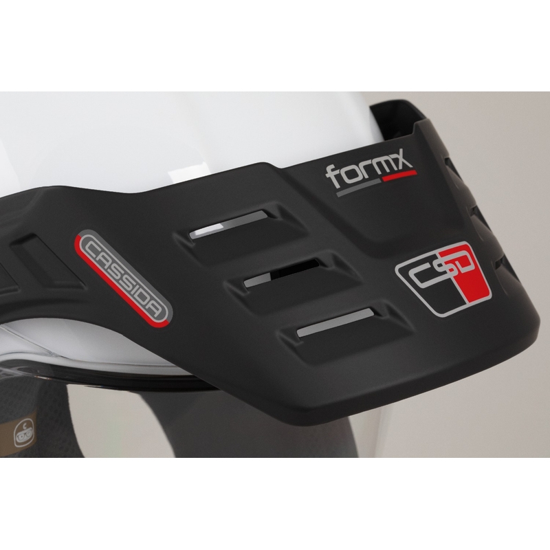 Endurohelm Cassida FormX FlatOut wit-zwart-rood