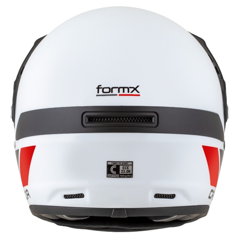 Endurohelm Cassida FormX FlatOut wit-zwart-rood