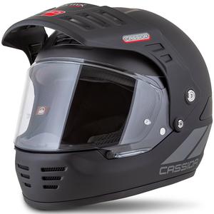 Endurohelm Cassida FormX FlatOut mat zwart-donkergrijs