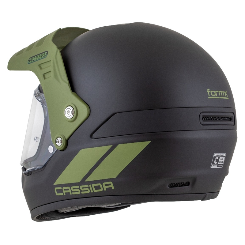 Endurohelm Cassida FormX FlatOut mat zwart-groen