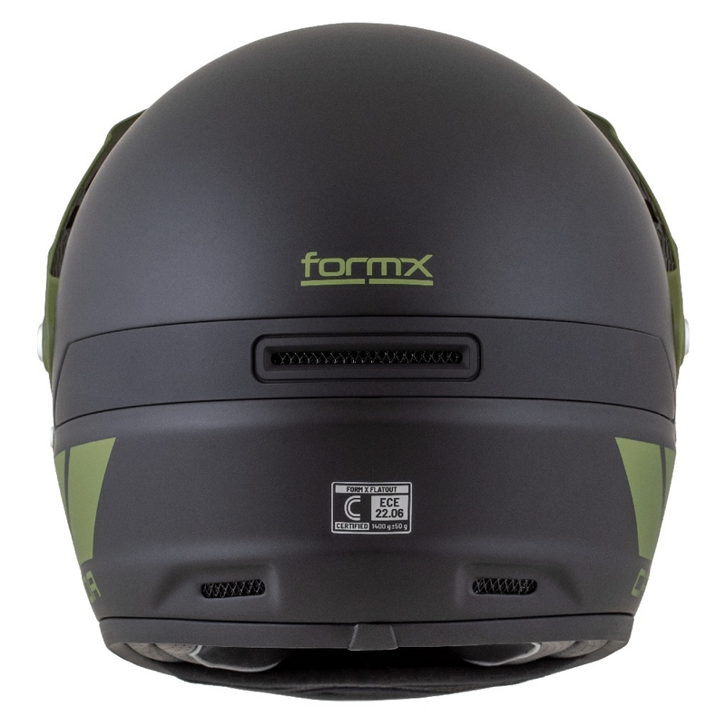Endurohelm Cassida FormX FlatOut mat zwart-groen