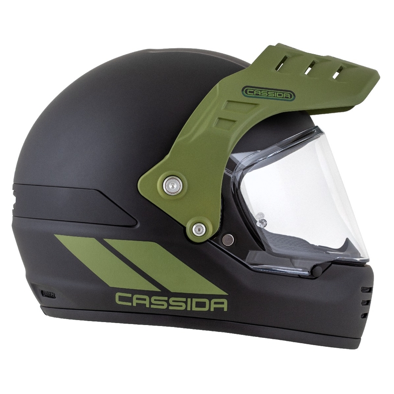 Endurohelm Cassida FormX FlatOut mat zwart-groen
