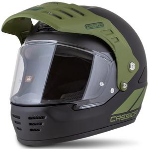 Endurohelm Cassida FormX FlatOut mat zwart-groen