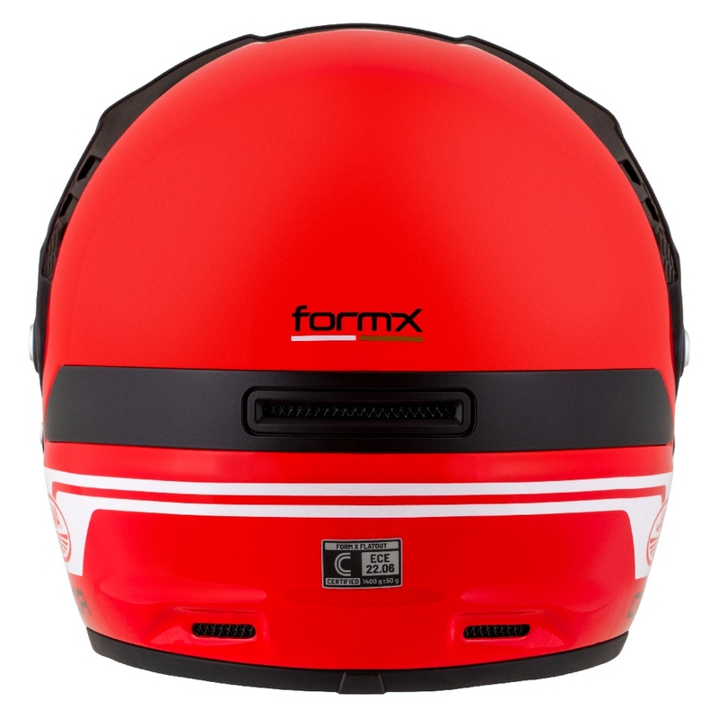 Endurohelm Cassida FormX Jawa RotaX rood-wit-goud