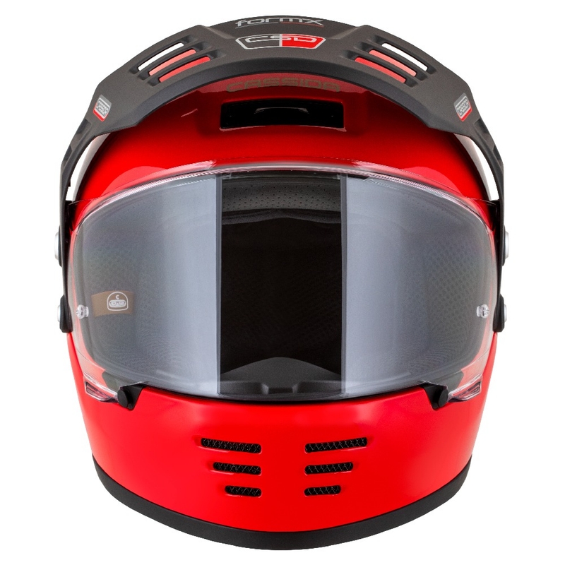 Endurohelm Cassida FormX Jawa RotaX rood-wit-goud