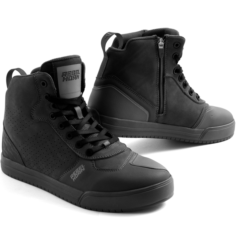 Rebelhorn Spike leren motorlaarzen zwart