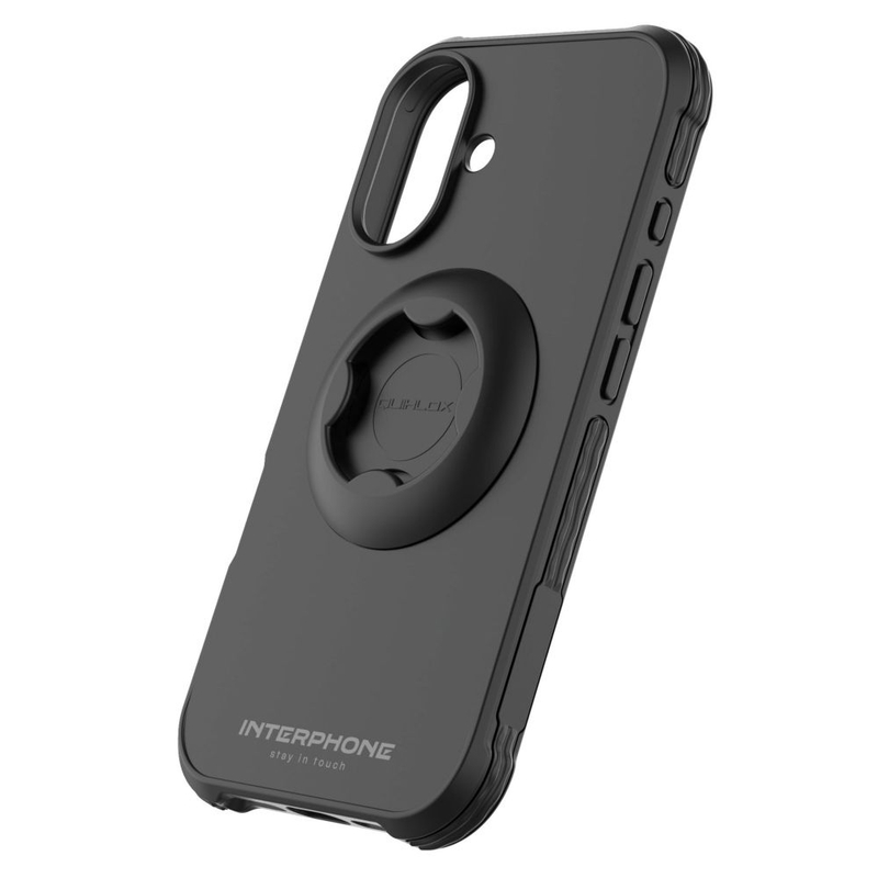 Beschermhoes Interphone QUIKLOX Tetraforce voor Apple iPhone 16 zwart