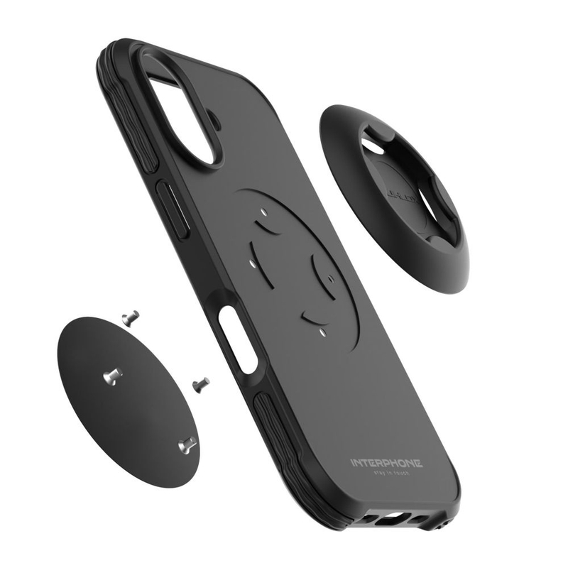 Beschermhoes Interphone QUIKLOX Tetraforce voor Apple iPhone 16 zwart