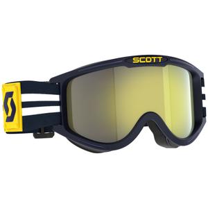 Motorcrossbril SCOTT 89X Era blauw en wit met geel verchroomd plexi