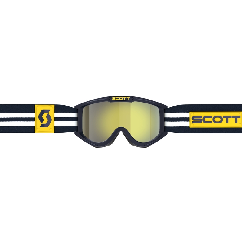 Motorcrossbril SCOTT 89X Era blauw en wit met geel verchroomd plexi uitverkoop