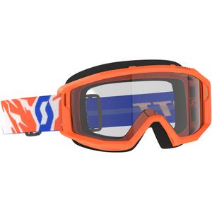 Kinder motorcrossbril SCOTT Primal Jeugd oranje met helder plexi