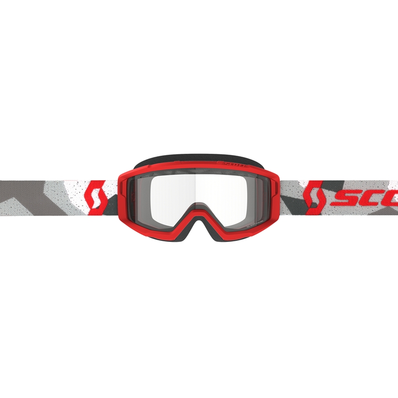 Motorcrossbril SCOTT Primal Enduro camo rood met helder plexi uitverkoop