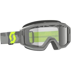 Motorcrossbril SCOTT Primal Enduro grijs-fluogeel met helder plexi