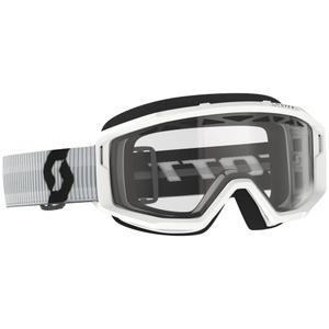 SCOTT Primal Enduro motorcrossbril wit met helder plexi