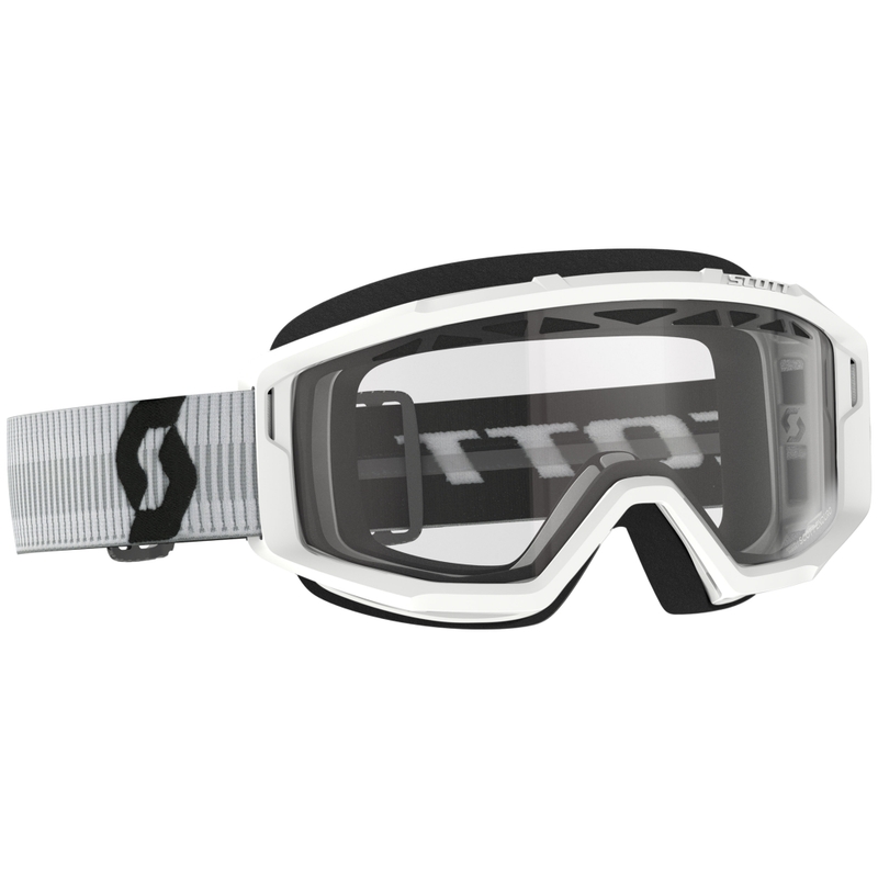 SCOTT Primal Enduro motorcrossbril wit met helder plexi