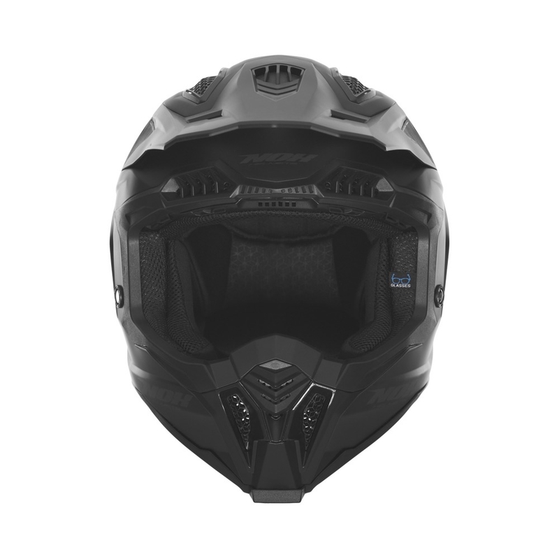 Motorcrosshelm NOX N634 matzwart