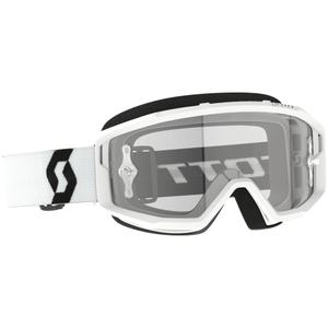Motorcrossbril SCOTT Primal Clear wit met helder plexi